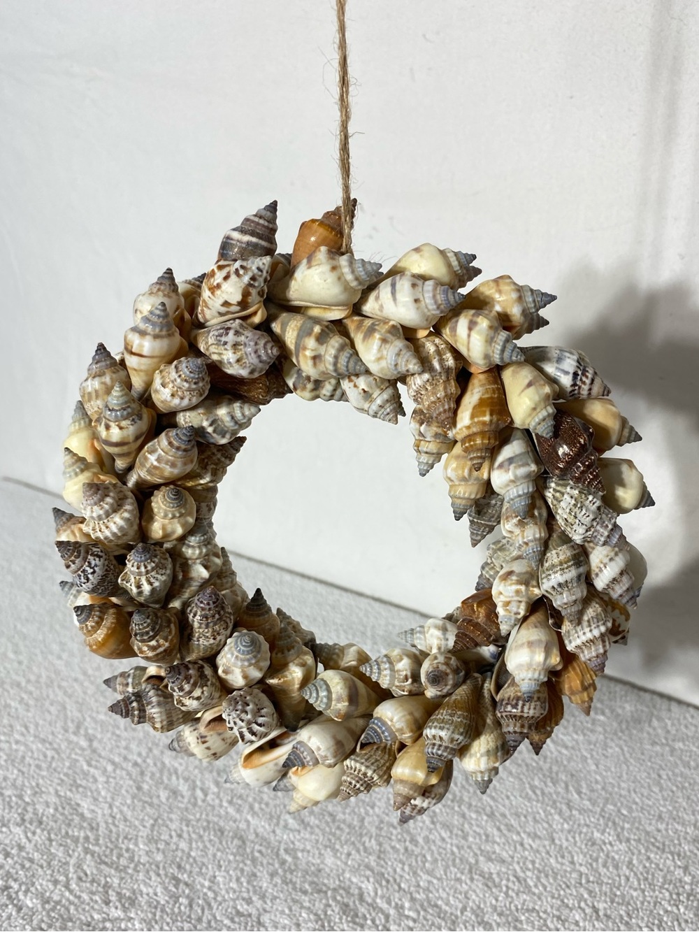 Vintage Seashell Wreath Beach Cottage Coastal Wall Hanging Ornament Decor
